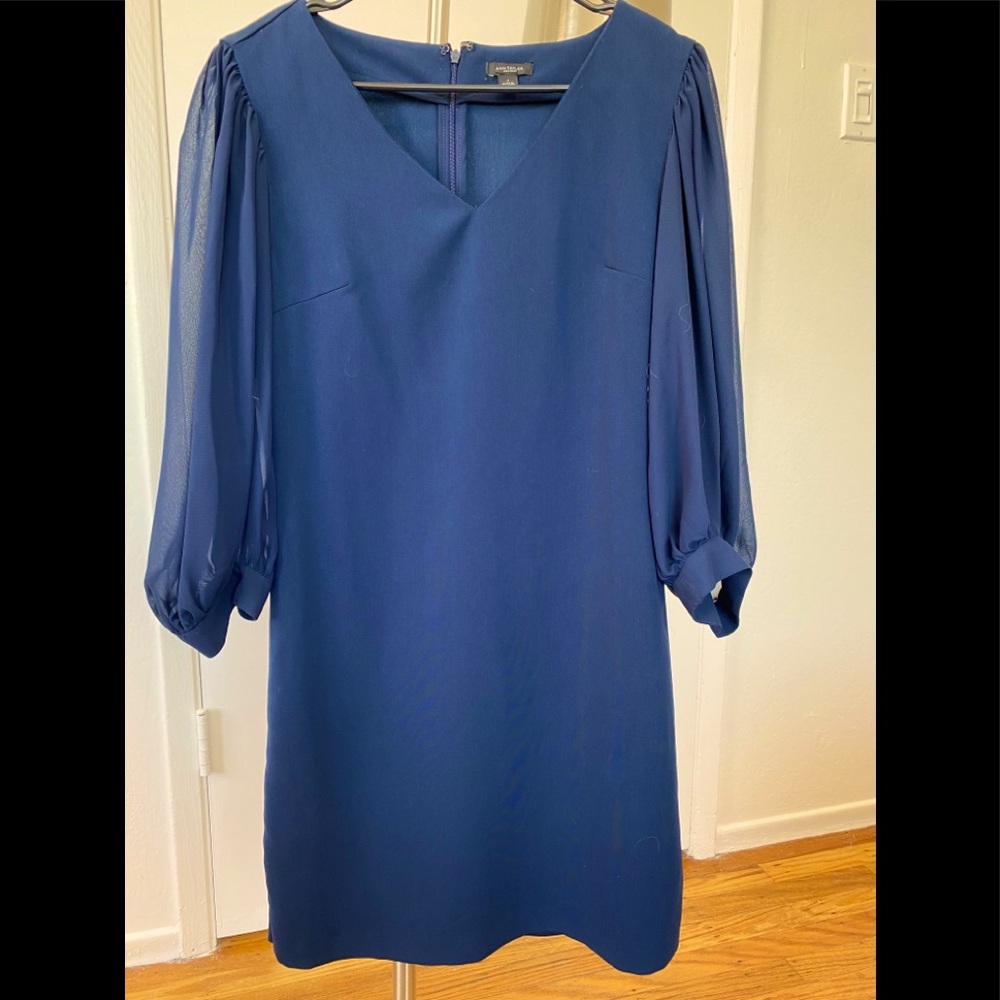 Ann Taylor Factory Blue Dress